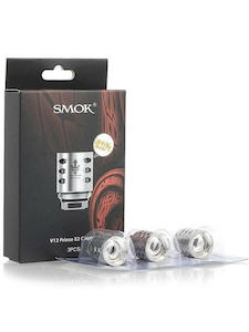 Tobacco product: SMOK X2 Clapton Coil Pack of 3 Pcs: 0.4 ohm Compatible With V12 Prince TANK