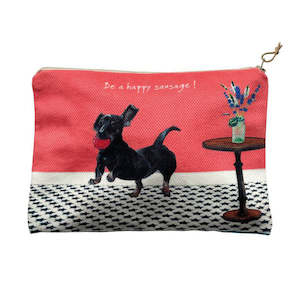 Gift: Happy Sausage - Little Dog Laughed - Zip Pouch