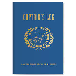 Captains Log Large Notebook - Star Trek