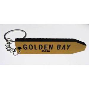 Golden Bay - AA Road Sign Keyring