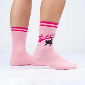 Gift: Bad Ass Cat - Women's Crew Socks