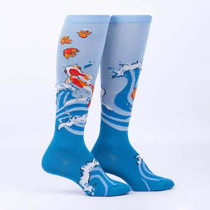 Beauty in the Water - Women's Knee Length Socks