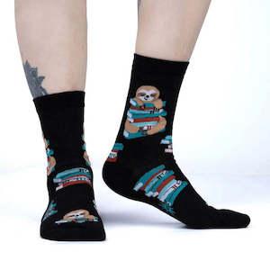 Gift: Study Hall Sloth - Women's Crew Socks