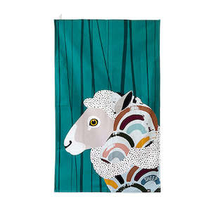 Gift: Bold & Bright Sheep - Tea Towel