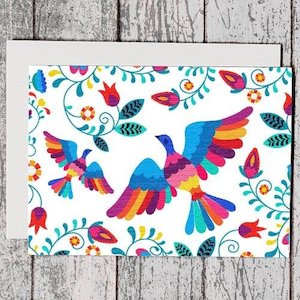 Gift: Card - Embroidery Birds