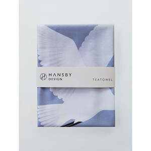 Gift: White Heron Tea Towel - Hansby Design