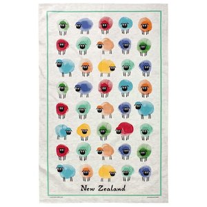 Watercolour Sheep Tea Towel