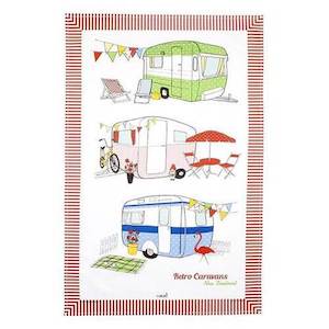 Retro Caravan Tea Towel