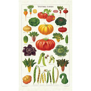 Gift: Vegetable Garden - Cavallini Print Tea Towel