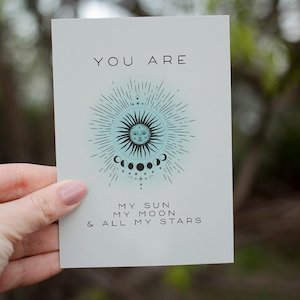 Gift: Card - Sun Moon Stars