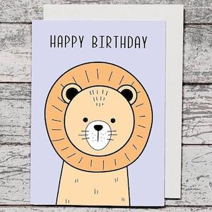 Gift: Card - Happy Birthday Lion