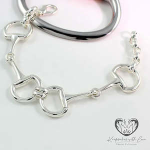 Sterling Silver Double Eggbutt Bracelet