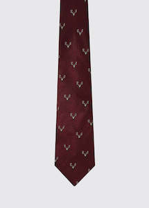 Avalon Silk Woven Tie - Merlot