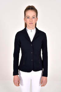 R-Evo Light Tech Knit Girl's Zip Riding Jacket - Navy