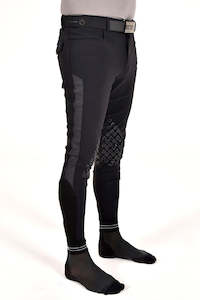 Mens Breeches: Men's CT Logo Print Breeches - Black