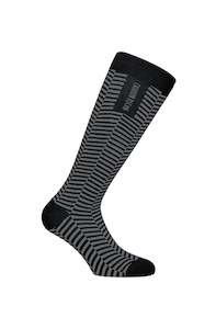 Jacquard Zig Zag Sock - Grey