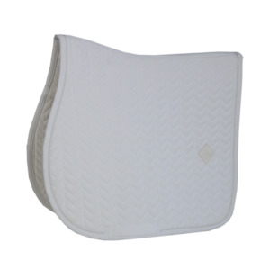 Fishbone Jump Saddle Pad - White