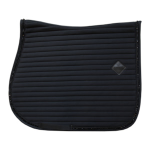 Jumping Saddle Pad Pearls - Black