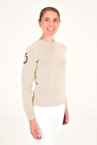 Pure Wool Crew Neck Sweater - Sand