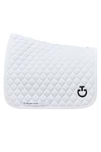 SS25 Circular Quilt Dressage Saddle Pad - White Full