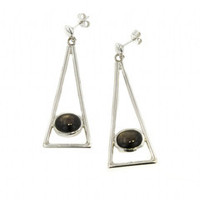 Sterling Silver & Star Sapphire Earrings Jens Hansen