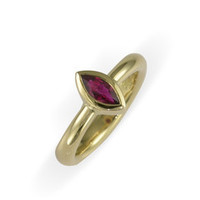 18ct & Marquise Ruby Ring Jens Hansen