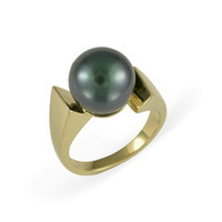 14ct Gold Design with Black Pearl Jens Hansen