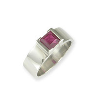 Platinum & Ruby Ring Jens Hansen