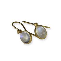 22ct Moon Stone Earrings Jens Hansen