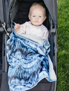 All-Weather Fleece Blanket - Stone Tie Dye