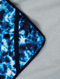 All-Weather Fleece Blanket - Blue Tie Dye