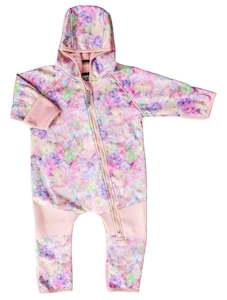 All-Weather Fleece Onesie - Pretty Petals