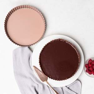 Rose Gold Bakeware: Rose Gold Fluted Flan