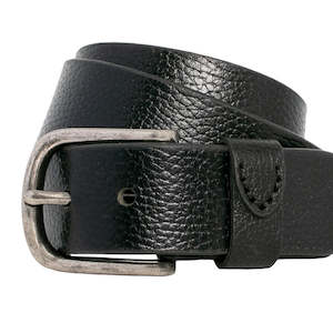 Clothing: The Boss Leather Belt Black