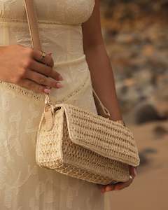 Freya Raffia Crossbody Bag