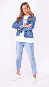 Rylan Denim Jacket Blue Wash