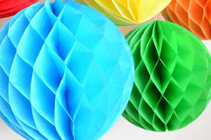 Tissue Honeycomb Decorations