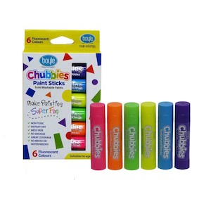 Boyle Chubbies Paint Sticks Flourescent Set of 6