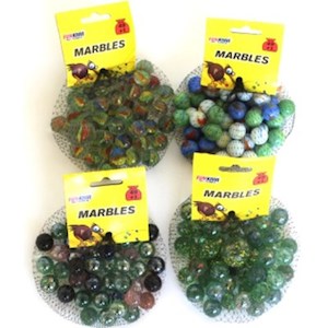 Craft material and supply: Marbles Assorted 50/16Mm