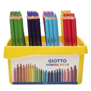 Craft material and supply: Giotto Mega Coloured Pencils - Crate Of 108