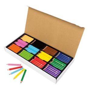 Educational Colours Jumbo Stubby Coloured Pencils Box of 120