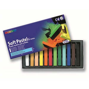 Craft material and supply: Mungyo MP12 Soft (Chalk) Pastels Pack of 12