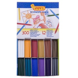 Craft material and supply: Jovi Plastic Crayons 300Pk(B)