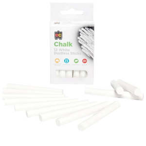 Craft material and supply: EC White Chalk - 12 Pack