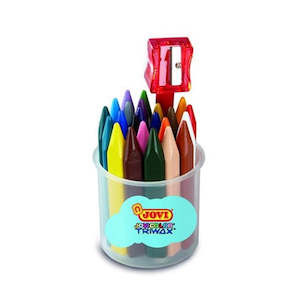 Craft material and supply: Jovi Tri Wax Crayons Jar Of 24