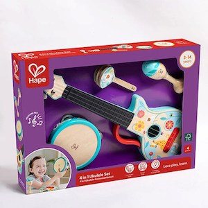 Hape 4 in 1 Ukulele Percussion Set