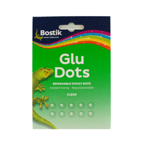 Craft material and supply: Bostik Glue Dots Removable Pack of 64