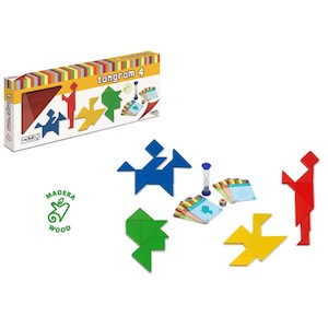 Craft material and supply: Tangram 4 Player Wood