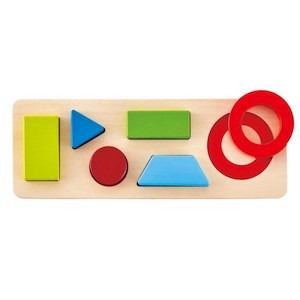 Hape Geometry 2 Sided Puzzle