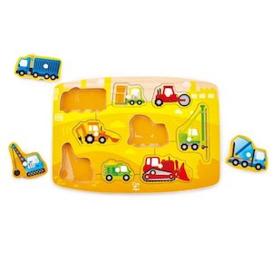 Hape Wooden Peg Puzzle Construction